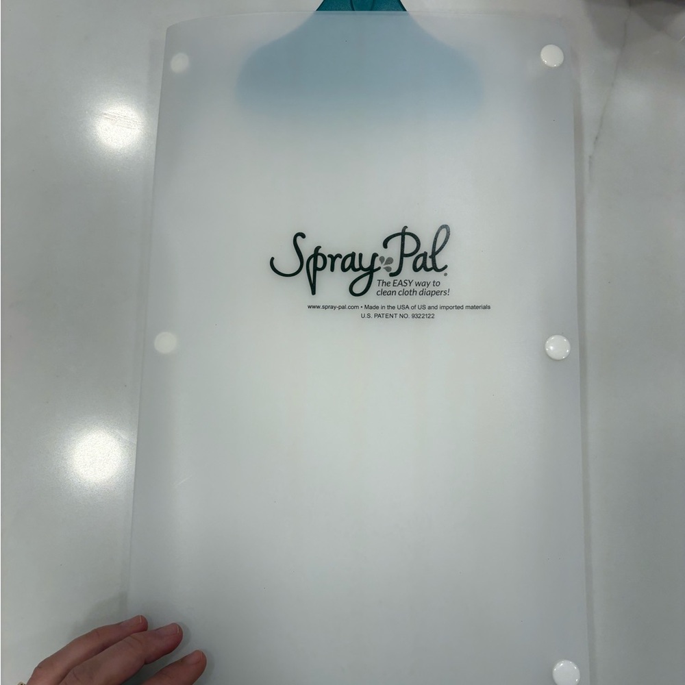 White Diaper Sprayer Splatter Shield